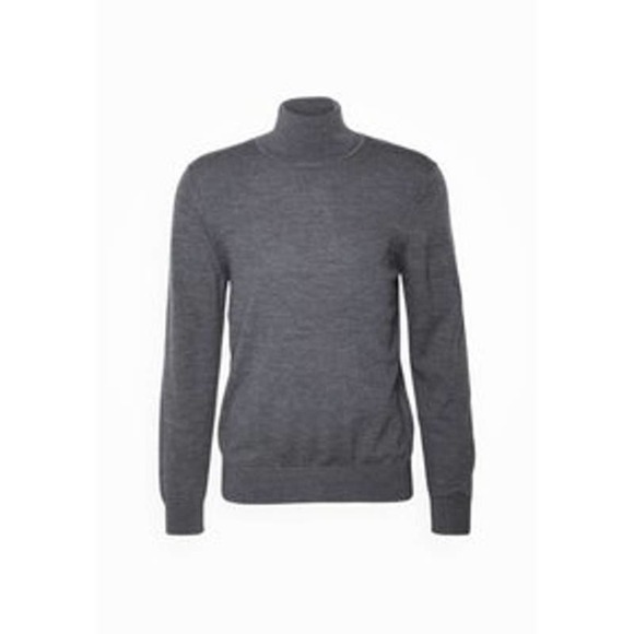 SANDRO Gris Chine H19Turtleneck Wool Sweater Size M NWT - Picture 1 of 12